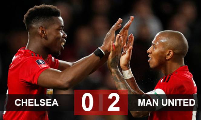 Chelsea 0-2 M.U: Pogba tỏa sáng biến Chelsea thành cựu vương FA Cup